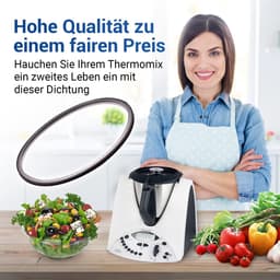 Afdichting Keukenmachine - Dekselring Kom - Voorkom Lekken - Perfecte Pasvorm - 184 mm Diameter - Zwart — thumbnail 4