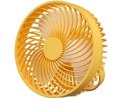 Campingventilator met verlichting, oplaadbare USB-bureauventilator, draagbare kleine ventilator voor in de tent — afbeelding 1
