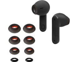 kwmobile 8x Reserve covers voor oordopjes geschikt voor JBL Tune Flex - 4 maten - Silicone dopjes voor in-ear headphones