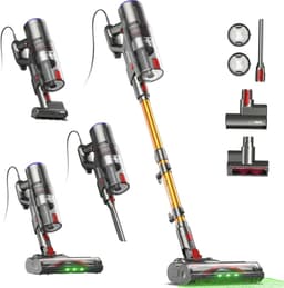 Steelstofzuiger met Snoer - Krachtige Stofzuiger - Huis Reinigen - Continue Zuigkracht - 1.5L Capaciteit - Groen — thumbnail 1