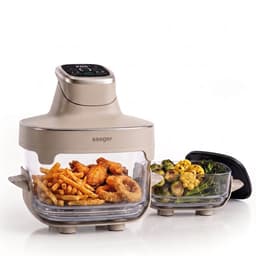 Seeger ClearFry - Glazen Airfryer - 6 Programma's - PFAS-Vrij - 60°C Tot 200°C - 2.5L + 4.5L Glazen Containers - Beige — thumbnail 1