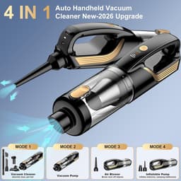 Draadloze Handstofzuiger - Auto Stofzuiger - Auto en Huis Reinigen - 27000Pa Krachtige Zuigkracht - 6000mAh Batterij - Zwart — thumbnail 3
