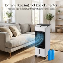 3-in-1 Luchtkoeler – Koelen, Bevochtigen en Lucht Zuiveren in Één Apparaat - Aircooler — thumbnail 5