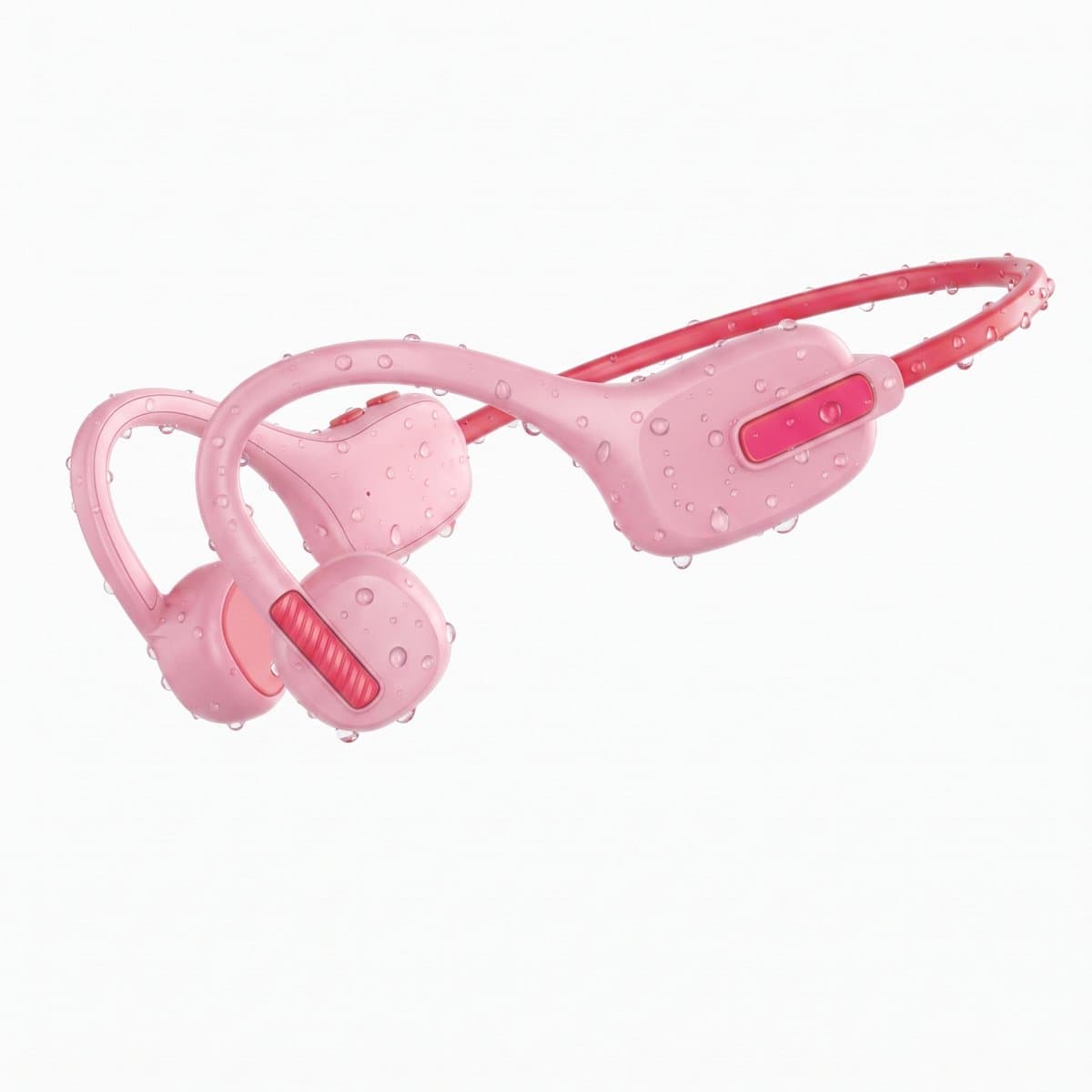 X12 - Draadloze Kinderkoptelefoon - Koptelefoon Kind - Bone Conduction Headphone - Bluetooth - Veilig Volume 85 dB - On ear - 6 uur batterij - IPX5 - Voor Tablet, Laptop, School & Online Les - Roze — afbeelding 1