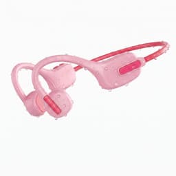 X12 - Draadloze Kinderkoptelefoon - Koptelefoon Kind - Bone Conduction Headphone - Bluetooth - Veilig Volume 85 dB - On ear - 6 uur batterij - IPX5 - Voor Tablet, Laptop, School & Online Les - Roze — thumbnail 1
