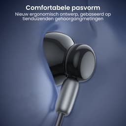 AdroitGoods 3,5mm Jack Oortelefoons met Microfoon & HiFi Stereo Geluid – Oordopjes/Oortjes - Compatibel met 3,5mm audioapparaten - Wit — thumbnail 2