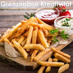 Heteluchtfriteuse 2 kamers - Dubbele airfryer - Gezond koken - Twee zones apart - 8 liter totaal - Zwart — thumbnail 2