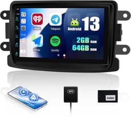 Auto radio met 7 inch touchscreen - Android 13 - 2GB RAM, 64GB opslag - GPS, WiFi, Bluetooth - ShopVlot — thumbnail 1