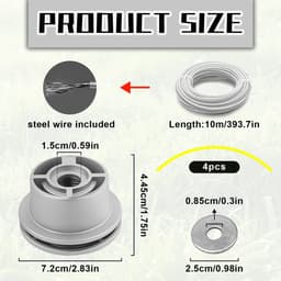 Omgoods - Aluminium Maaikop met Draad voor Grasmaaier 10 m — thumbnail 5
