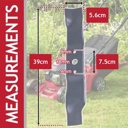 Omgoods - Vervangende Metaalmes voor Mountfield Grasmaaier (39 cm) — thumbnail 2