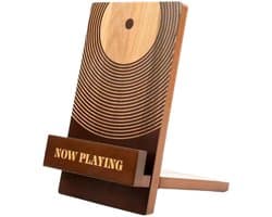 LP Standaard - Hout - Vinyl Rek - Platenhouder - Platen Standaard - LP Opbergsysteem - 14.5*23*4.5 cm