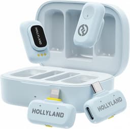 Hollyland-A1-Combo-Draadloze-Microfoon-Blauw-48kHz-24bit-High-Fidelity-3-niveau-Intelligente-Ruisonderdrukking — thumbnail 1