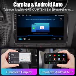 ESSGOO Autoradio 2Din Universeel - Android 15 - Apple Carplay & Android Auto (Draadloos) - 10 Inch QLED HD Touchscreen - 6+128GB - GPS Navigatiesysteem - Bluetooth, WiFi, USB - Achteruitrijcamera — thumbnail 4