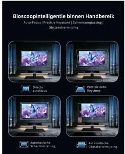 CRLYN® Mini Beamer - Mini Projector - Beamer Full HD — thumbnail 3
