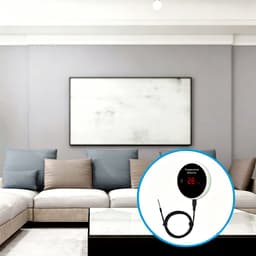 Graffiti Temperatuurdetector - Slimme Wi-Fi Thermometer - Temperatuursensor - Temperatuurregelaar - met Waterdichte Sonde - Wit — thumbnail 2