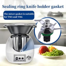 Reserveonderdelen keukenmachine - 3-delige afdichtingsset groen - siliconen - voorkomt lekken in mengreservoir - SnelShoppen — thumbnail 2