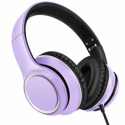 Koptelefoon Bedraad met Microfoon – Over-Ear – Opvouwbaar – 40 mm Drivers – 3,5 mm Jack – 1,5 m Kabel – Paars — thumbnail 1