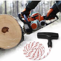 Starthendel voor grasmaaier, terugslagstartkoord met 3 starthendels, accessoires voor grasmaaiers met snoer voor de meeste grasmaaiers-Een meter touw — thumbnail 3