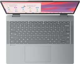 Lenovo Chrome 2in1 14ITN10 Intel® N N355 Chromebook 35,6 cm (14") Touchscreen WUXGA 8 GB LPDDR5-SDRAM 128 GB UFS Wi-Fi 6E (802.11ax) ChromeOS Engels Grijs — thumbnail 2