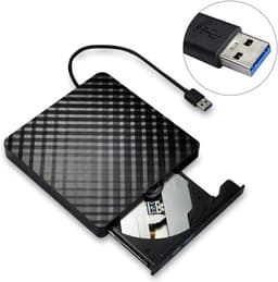 Extern DVD Station - Draagbare CD Brander - Bestanden Archiveren - USB 3.0 Connectie - Ultra Slim - Zwart — thumbnail 2