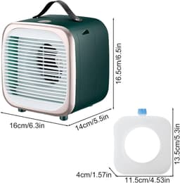 Ventilator Bureau - Persoonlijke Koeler - Comfortabele Luchtstroom - Stille Werking - 17 cm Hoog - Wit — thumbnail 4