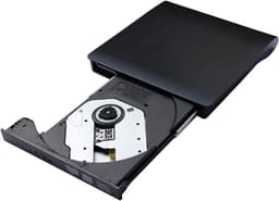 Externe DVD Brander - CD Lezer - Bestanden Archiveren - USB 3.0 Snelheid - Ultra-dun - Zwart — thumbnail 1