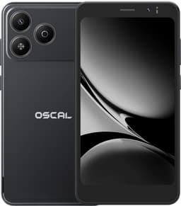 OSCAL FLAT 3C Mini Smartphone - 4G AI - DUAL SIM - 12GB RAM - 32GB ROM - Android 16GO Telefoon - 5 inch - 3000mAh - 2MP+5MP - GPS - Zwart — thumbnail 1