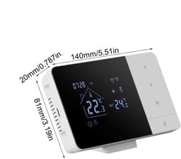 Wifi Thermostaat - Slimme Regelaar - Temperatuur Beheer - App en Spraakbediening - 5-60°C - Zwart Wit — thumbnail 4