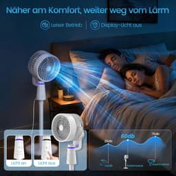 Staande Ventilator - Torenventilator Stille - Ruimte Koelen - Afstandsbediening Timer - 40 Watt - Wit — thumbnail 4