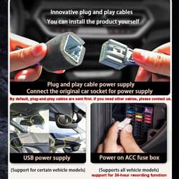 Dashcam Auto - Videorecorder DVR - Veilig Rijden - Ultragroothoek Nachtzicht - 4K UHD - Zwart — thumbnail 5