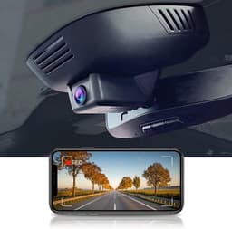 SnelShoppen - Dashcam Voor Volvo Polestar 2 - 4K Voorruitcamera Met Wifi, Nachtzicht, Loopregistratie, G-Sensor, Inclusief 64 GB Geheugenkaart — thumbnail 1