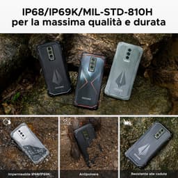 DOOGEE Blade 10 Pro Energy 4.5G - Robuuste Telefoon - Smartphone - Android 16 - 6150mAh/18W - 10.7mm - 50MP Camera - Gemini AI - UNISOC T7250 - 12 GB RAM+128 ROM（2TB/TF) - 6,56-inch HD+ 90Hz - Widevine L1 - Face ID - NFC - Drie sleuven - Grijs — thumbnail 2