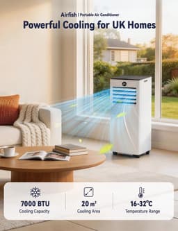 Mobiele airconditioner - Airco Klimaatregelaar - Ruimte Koelen - 3-in-1 Functie - 20 m² - Wit — thumbnail 5