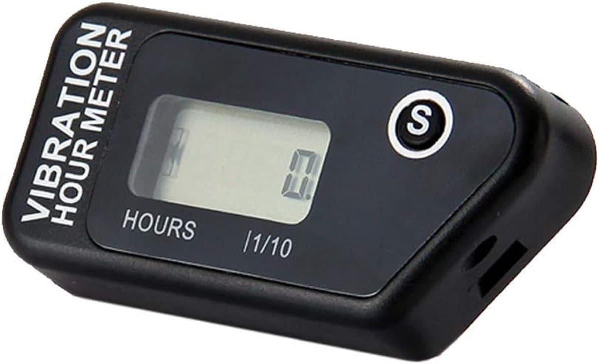 SnelShoppen - Digitale Vibratie Urenmeter Waterdicht Resetbaar Draadloos voor Alle Vibrerende Machines Motorfiets Snowmobile ATV Boot Generator Tracto — afbeelding 1