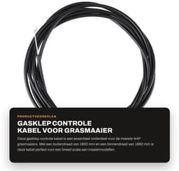 Dailygoods- Gasklep Controle Kabel 1600mm - Buitenkabel 1680mm - Geschikt voor 4HP Grasmaaiers - Set van 2 - Soepele Bediening - Duurzame Constructie - Bedieningskabel — thumbnail 5