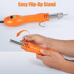 SnelShoppen - 8028 Hot Air Station, Digitale Hot Air Gun, Draagbare SMD Desoldering Gun met Nozzles, Temperatuur 100-500°C, Ideaal voor DIY, Elektroni — thumbnail 5