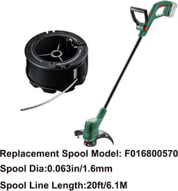 SnelShoppen - Vervangspoel 1.6 mm x 6 m voor Grasmaaier, Compatibel met Diverse Grastrimmers, Sterke Nylon Draad, Ideaal voor Tuinonderhoud — thumbnail 2