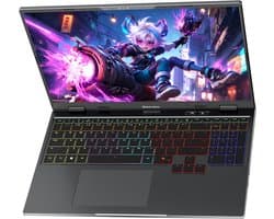 Blackview GamiBook 16 Gaming Laptop - 16 inch Full HD - 16 GB DDR4 - 512 GB SSD Intel N6000 - WiFi 6 Windows 11 Pro Notebook - Intel® Graphics - Grijs