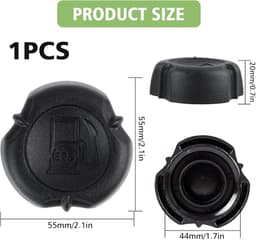 SnelShoppen - Universele Brandstoftankdop 692046 - Duurzame ABS Brandstoftankdop voor Grasmaaier en Bosmaaier met 40mm Draad - Weerbestendig en Schokb — thumbnail 5
