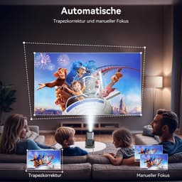 Mini Beamer - Draagbaar - 4K Ondersteuning - Android TV 11.0 - Voor Filmavonden — thumbnail 4