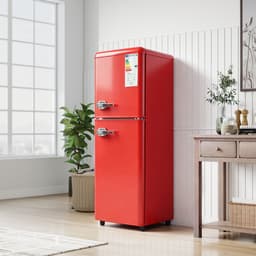 Koelkast 112 liter compact dubbeldeks koel vrieskast voor thuis keuken en kantoor — thumbnail 5