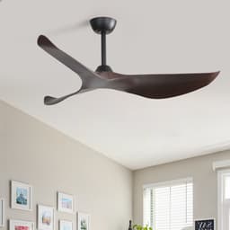 Merdoo plafondventilator met LED verlichting - Ø 97 cm - zwart - afstandsbediening - DC motor - 6 snelheden — thumbnail 5