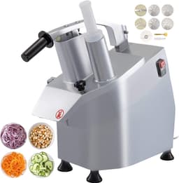 SnelShoppen - Professionele Elektrische Groentesnijder 270 R, Commerciële 550 W, Inclusief 6 Slijpschijven, Keukenmachine voor Groenten, Ideaal voor F — thumbnail 1