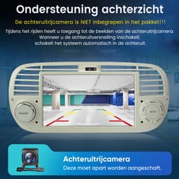 Cestovet Autoradio - Geschikt voor Fiat 500 2007 t/m 2015 - Apple CarPlay & Android Auto (Draadloos ) - LINUX - FM, USB, Bluetooth, SWC — thumbnail 3