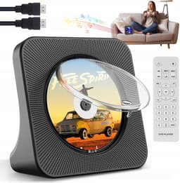 Multifunctionele DVD/CD Speler - Desktop DVD Speler - 6-In-1 - Bluetooth 5.0 - FM Radio - USB - HDMI - 75° Kantelbaar - Voor Slaapkamer en Woonkamer - Cadeau — thumbnail 1