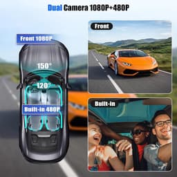 Dashcam Auto - Dubbele Camera - Veilig Rijden - App Connectiviteit - 3.16 Inch Display - Zwart — thumbnail 4
