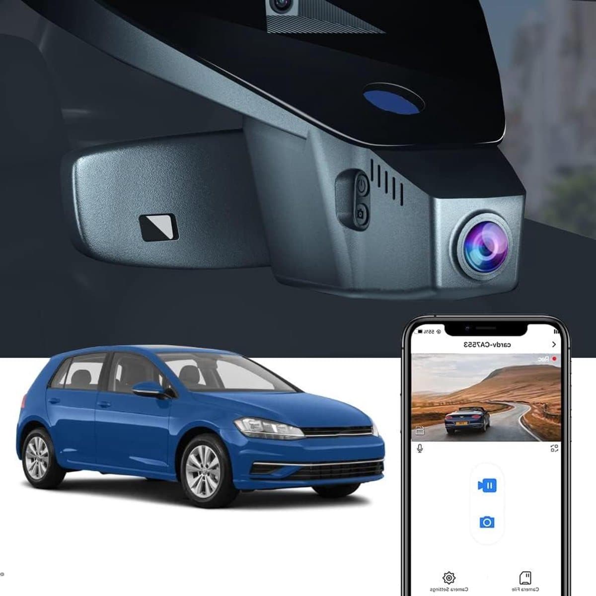 Auto Camera - Rijrecorder - Veilig Rijden - 4K UHD Video - 64GB Kaart - Zwart — afbeelding 1