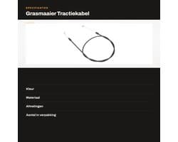 Tractiekabel voor Fuxtec FX RM Grasmaaier - Vervangende Aandrijfremkabel - Motorzone Bedieningskabel