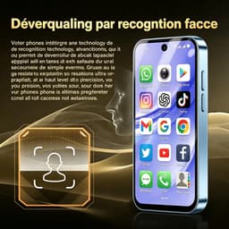 SnelShoppen - Longben Mini-smartphone 4G Ontgrendeld, Android 12, 3,88 Inch Volledig Scherm, Dubbele Simkaart, GPS, Wifi, Gezichtsherkenning, OTG, Bla — thumbnail 4