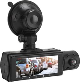 SnelShoppen - Car DVR Camera Voor- en Achter 1080P Nachtzicht, Triple Dashcam met 24U Parkeerstand, G-Sensor Bewegingsdetectie, Breedhoek Autorij Reco — thumbnail 1